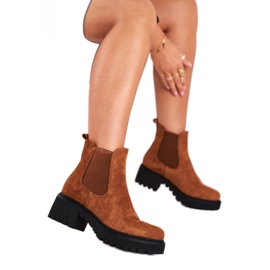 PS1 Hohe Stiefel für Damen Sidamo Camel braun