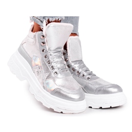 PS1 Damen Sportschuhe Warmed Silver Davan silber-