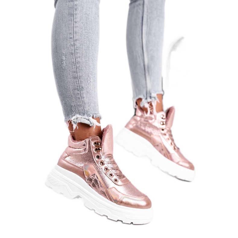 PS1 Damen Sportschuhe Warmed Pink Golden Davan rosa