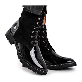 S.Barski Damenstiefel Warm Black Thunders schwarz