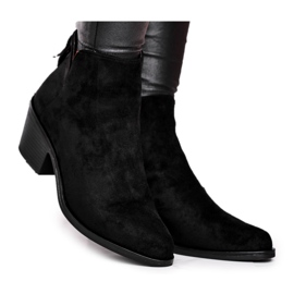 S.Barski Damen Stiefel Flacher Absatz Warm Herbst Schwarz Milky