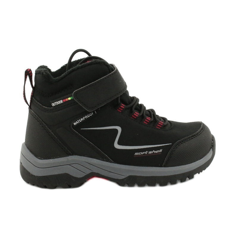 Softshell-Sportstiefel mit American Club HL38/20 Membran schwarz rot
