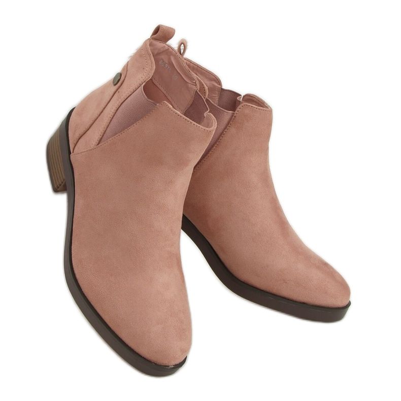 Rosa Chelsea-Boots für Damen 8B978 Rosa
