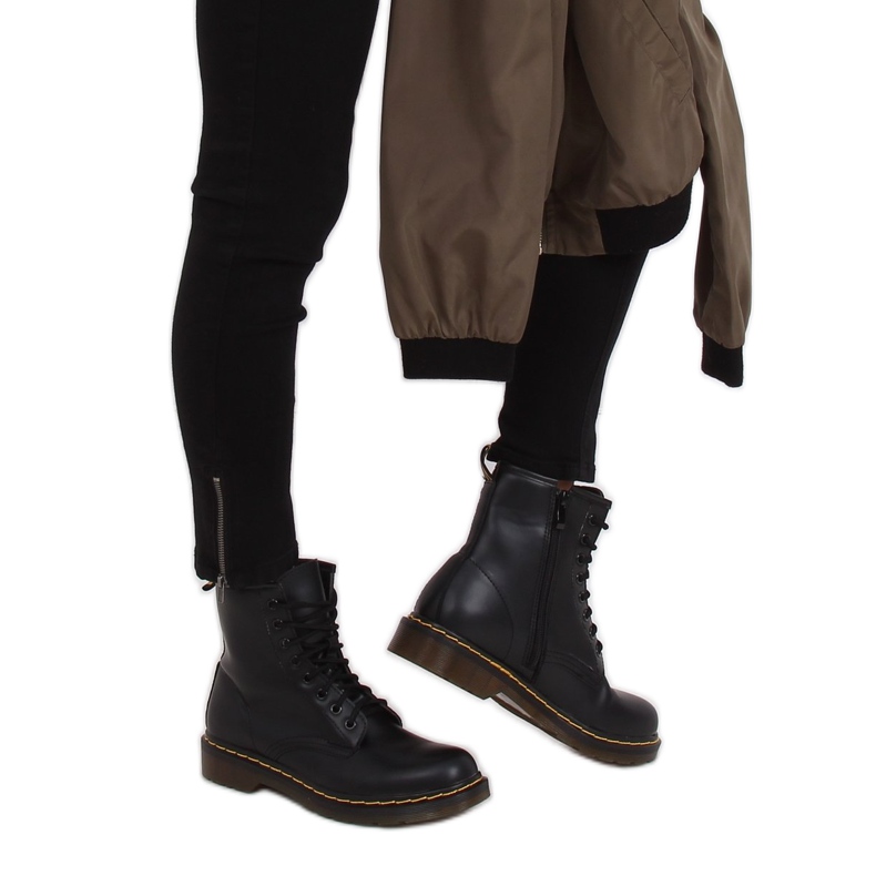 Schnürstiefel schwarz martensiaki NC1019 Black