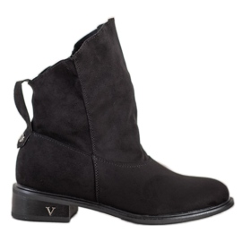 VINCEZA Slip-On Stiefel schwarz