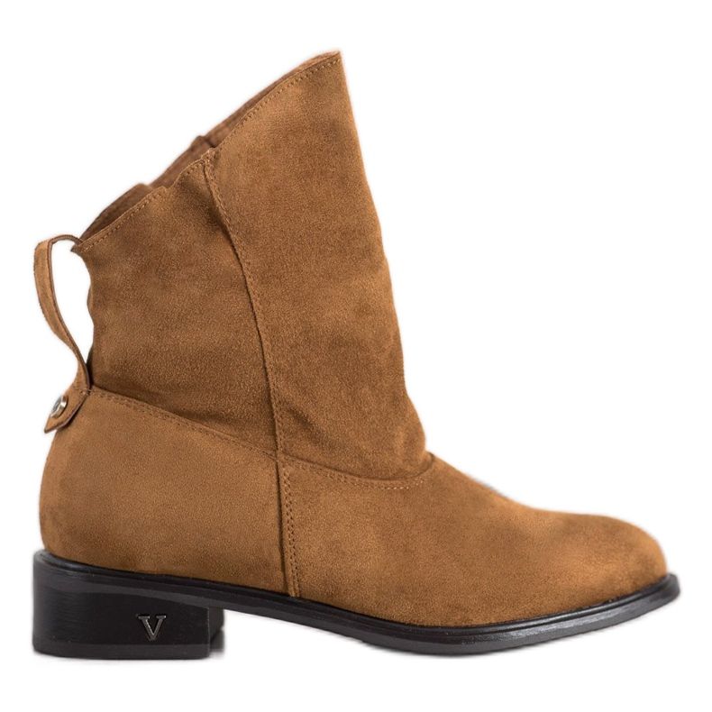 VINCEZA Slip-On Stiefel braun