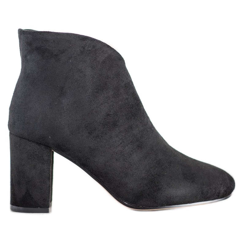 SHELOVET Schwarze Wildlederstiefel