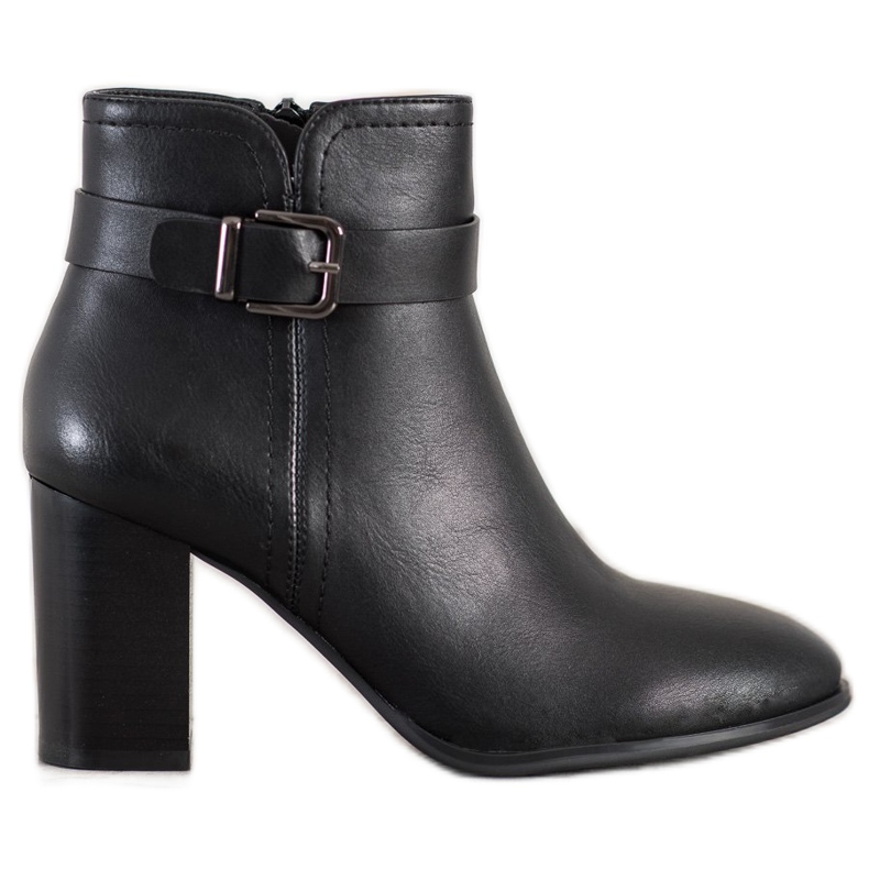 Sergio Leone Klassische Stiefel mit hohen Absätzen schwarz