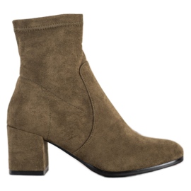 Evento Stiefel mit hohem Absatz grün