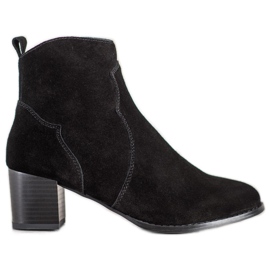 Filippo High Heel Stiefel aus Leder schwarz