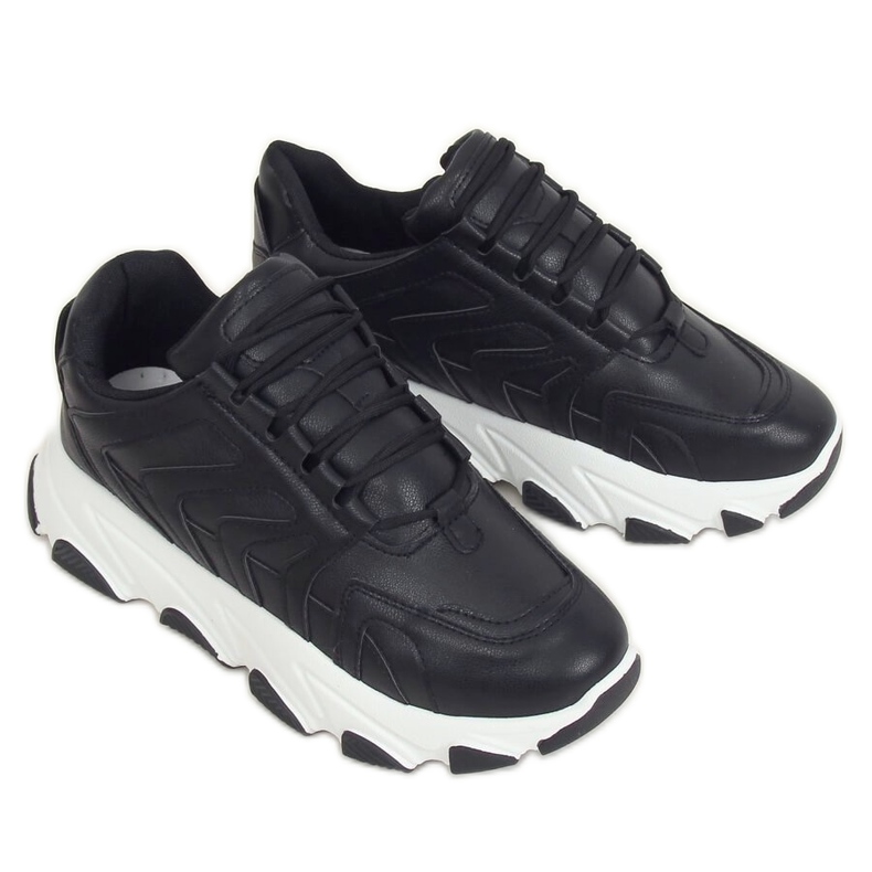 Schwarz YK301 Schwarze Sportschuhe