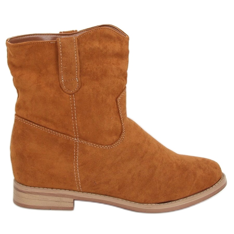 Camel NC952 Camel Stiefel mit verstecktem Absatz braun mehrfarbig