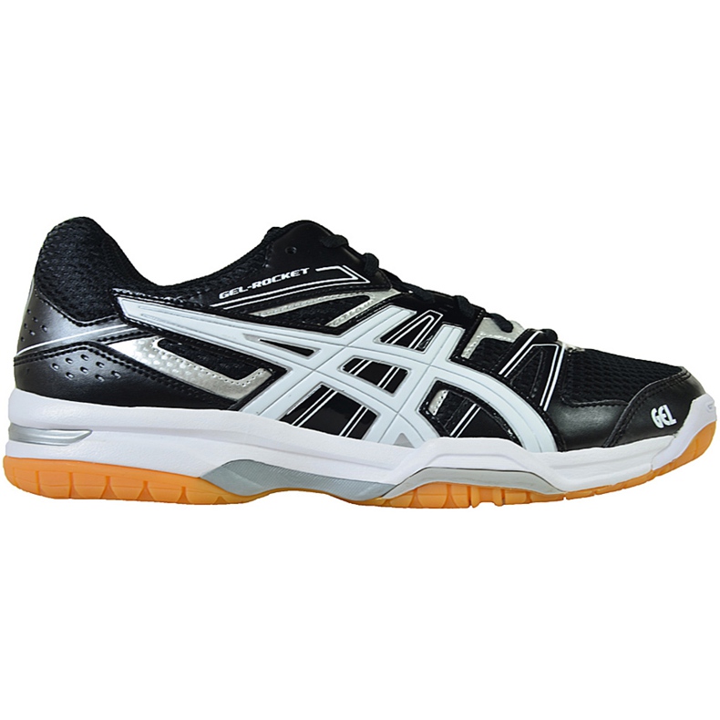 Asics Gel Rocket 7 B405N 9001 Herren Volleyballschuhe schwarz schwarz