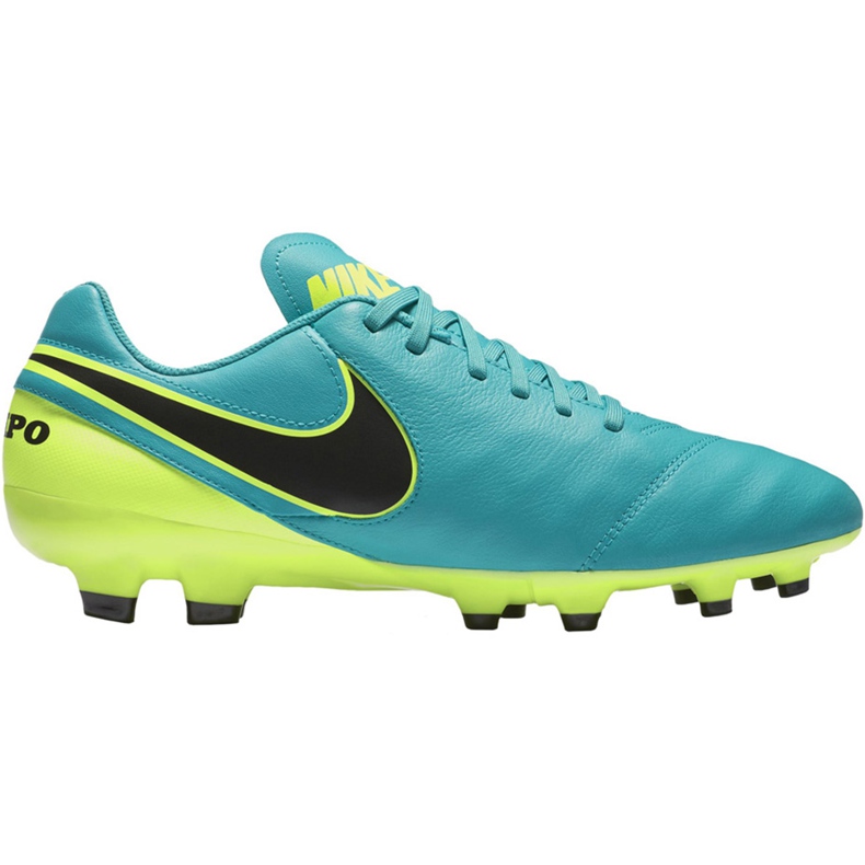 Nike Tiempo Genio Ii Leather Fg 819213 307 Fußballschuhe schwarz blau