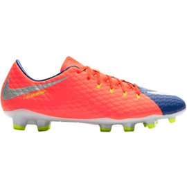 Nike Hypervenom Phelon Iii Fg 852556 409 Fußballschuhe schwarz, lila, orange orange