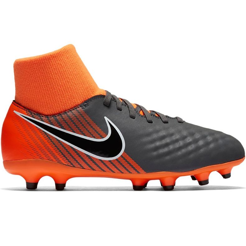 Nike Magista Obra 2 Academy Df Fg Jr AH7313 080 Fußballschuhe schwarz orange