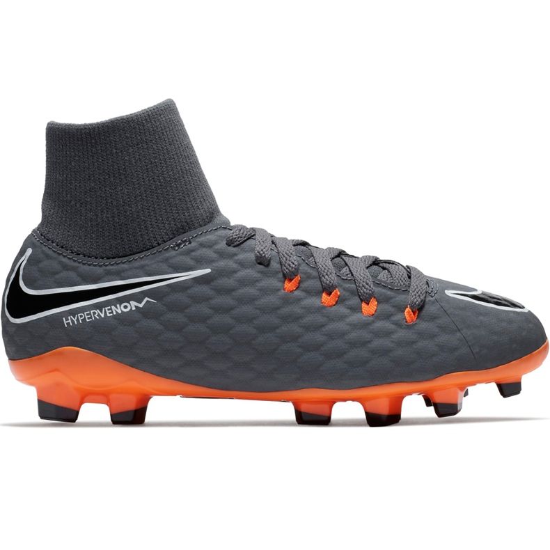 Nike Hypervenom Phantom 3 Academy Df Fg Jr AH7287 081 Fußballschuhe mehrfarbig grau