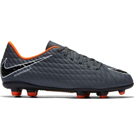 Nike Hypervenom Phantom 3 Club Fg Jr AH7290 081 Fußballschuhe mehrfarbig grau