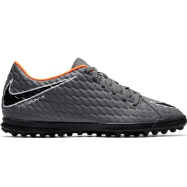 Nike Hypervenom Phantom X 3 Club Tf Jr AH7298 081 Fußballschuhe grau/silber, orange, grau/silber grau