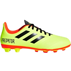 Adidas Predator 18.4 FxG Jr DB2321 Fußballschuhe mehrfarbig grün