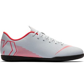 Nike Mercurial Vapor X 12 Club Ic Jr AH7354 060 Fußballschuhe mehrfarbig grau