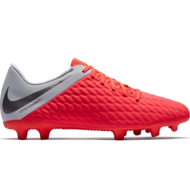 Nike Hypervenom Phantom 3 Club Fg Jr AJ4146 600 Fußballschuh rot mehrfarbig