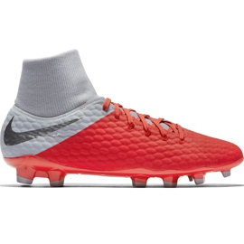 Nike Hypervenom 3 Academy Df Fg AQ9217 600 Fußballschuh mehrfarbig silber-
