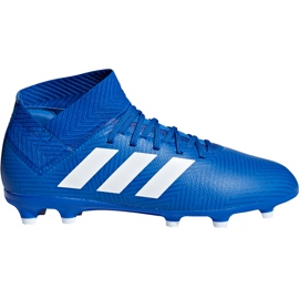Die adidas Nemeziz 18.3 Fg Jr DB2351 Fußballschuhe mehrfarbig blau