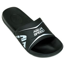 Aqua-Speed ​​​​Dakota Herren Badeslipper, col.7 schwarz