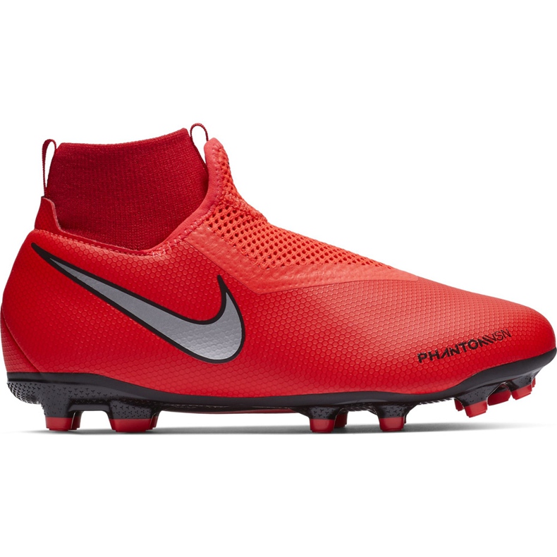 Nike Phantom Vsn Academy Df FG / MG Jr AO3287 600 Fußballschuh rot rot