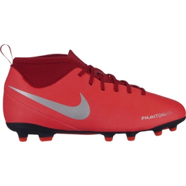 Nike Phantom Vsn Club Df Fg Mg Jr AO3288 600 Fußballschuhe mehrfarbig rot