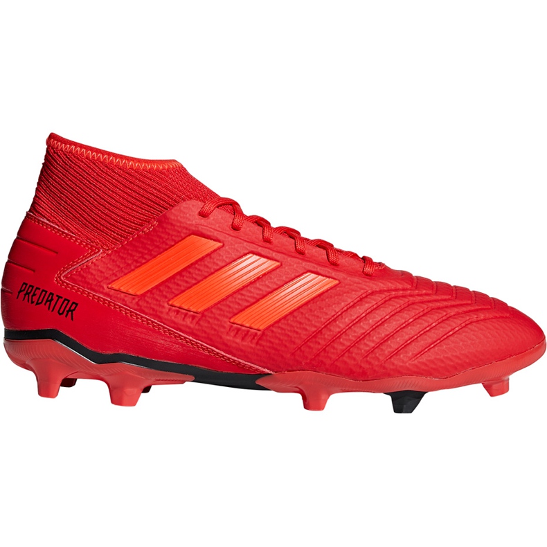 Adidas Predator 19.3 Fg BB9334 Fußballschuhe mehrfarbig rot