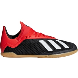 Adidas X 18.3 In Jr BB9395 Fußballschuhe schwarz mehrfarbig