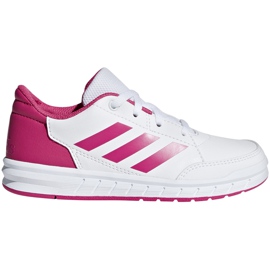 Adidas AltaSport K Kinderschuhe weiß und rosa D96870