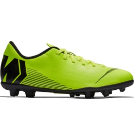 Nike Mercurial Vapor 12 Club Mg Jr AH7350 701 Fußballschuh mehrfarbig grün