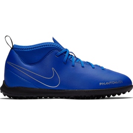 Nike Phantom Vsn Club Df Tf Jr AO3294 400 Fußballschuhe mehrfarbig blau