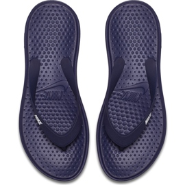 Nike Solay Tanga 882690 400 Slide navy blau