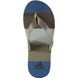 Adidas Eezay Striped BA8809 Hausschuhe blau grau