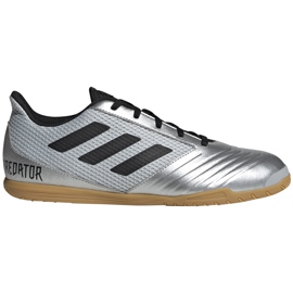 Fußballschuhe adidas Predator 19.4 In Sala silber F35630 mehrfarbig grau