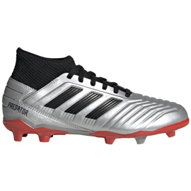 Fußballschuhe adidas Predator 19.3 Fg Jr silber G25795 mehrfarbig silber-