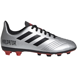 Fußballschuhe adidas Predator 19.4 FxG Jr silber G25822 mehrfarbig silber-