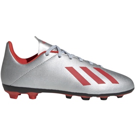 Fußballschuhe adidas X 19.4 FxG Jr silber F35362 mehrfarbig