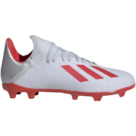 Fußballschuhe adidas X 19.3 Fg Jr silber F35365 mehrfarbig