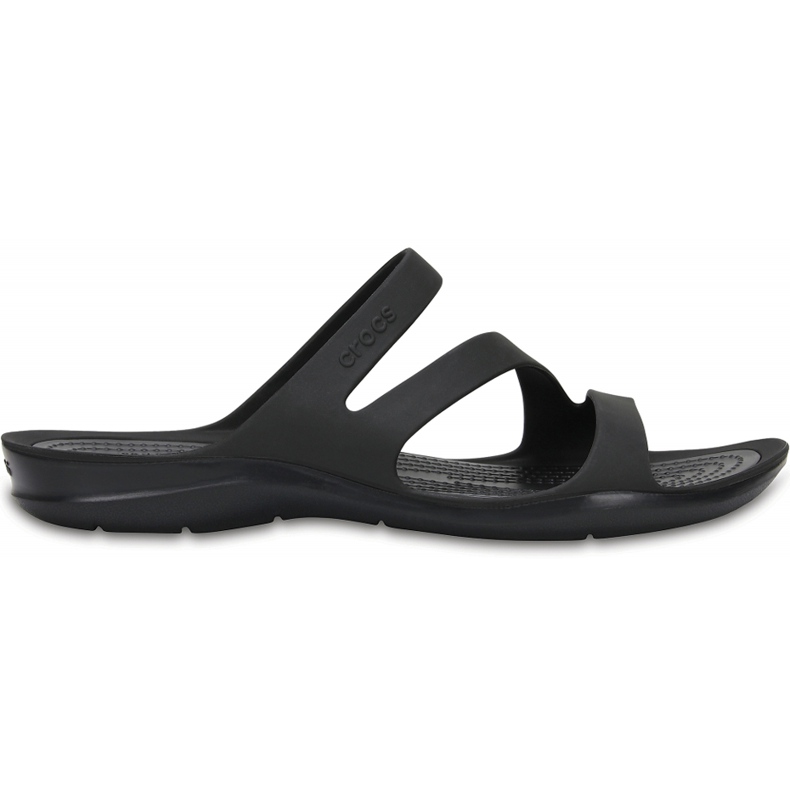 Crocs Damen Hausschuhe Swiftwater Sandal W schwarz 203998 060