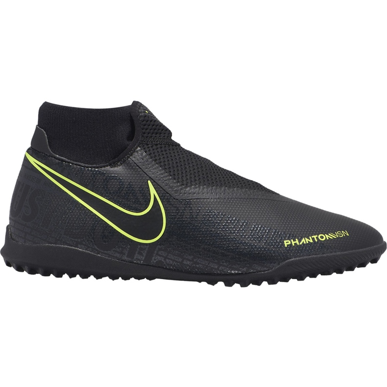 Nike Phantom Vsn Academy Df Tf AO3269 007 Fußballschuhe schwarz schwarz