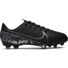 Nike Mercurial Vapor 13 Academy FG / MG Junior AT8123 001 Fußballschuh schwarz schwarz