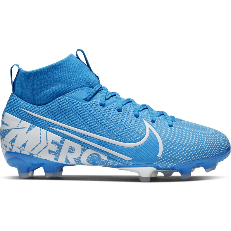 Nike Mercurial Superfly 7 Academy FG / MG Junior AT8120 414 Fußballschuh blau blau