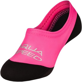 Aqua-speed Neo Schwimmsocken Farbe 03 schwarz rosa