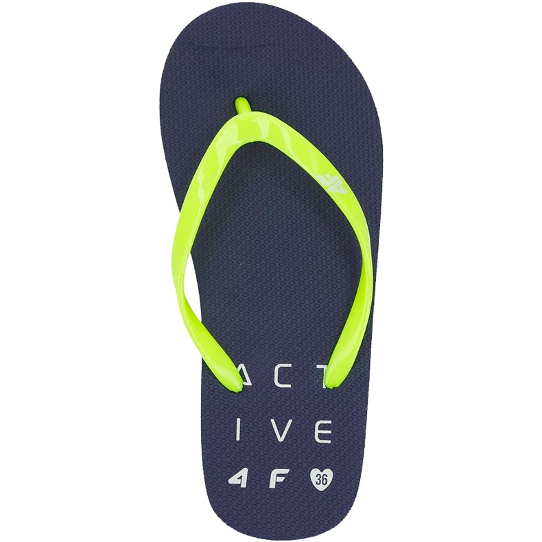 Hausschuhe für Mädchen 4F marineblau HJL20 JKLD001 31S navy blau