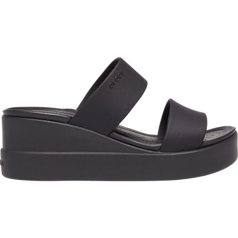 Crocs Damen Slipper Brooklyn Mid Wedge W schwarz 206 219 060